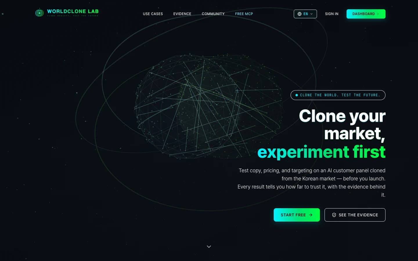 WorldClone Lab — Website capture