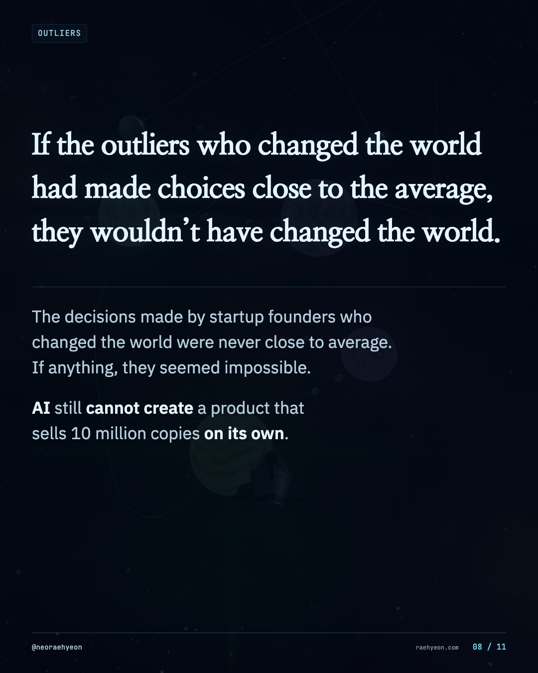 8 / 11 · 07 · OUTLIERS